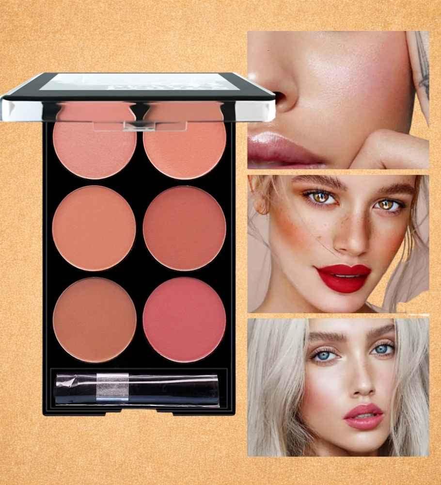Paleta do konturowania i różu | 6 kolorów